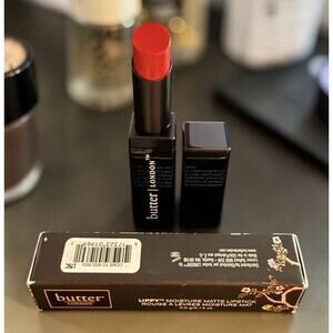 BUTTER LONDON Lippy Moisture Matte Lipstick COME TO BED RED ~ NIB/HTF * READ